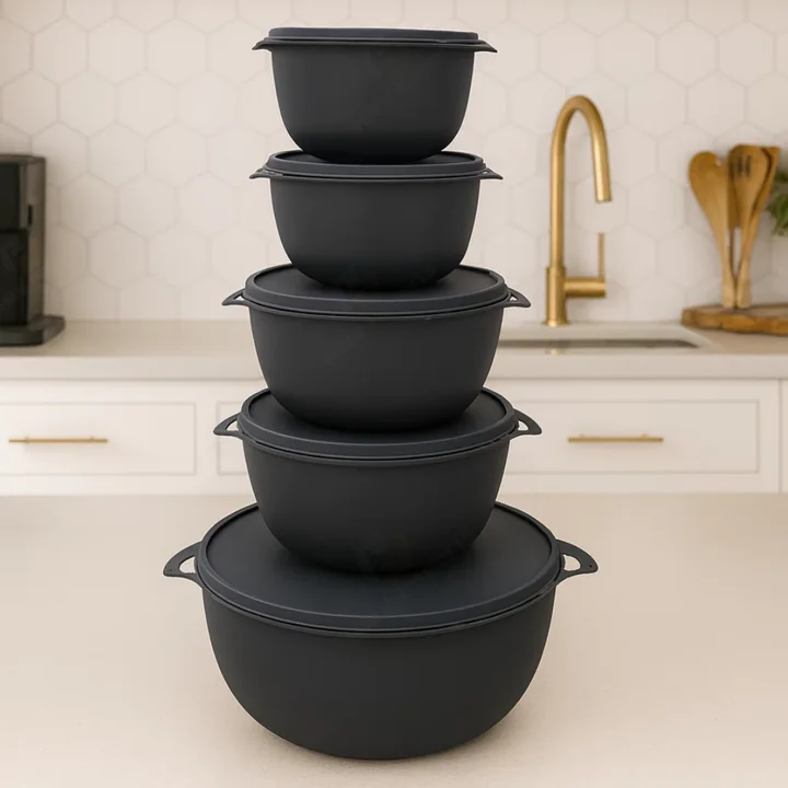 Kit de 5 bowls com tampa