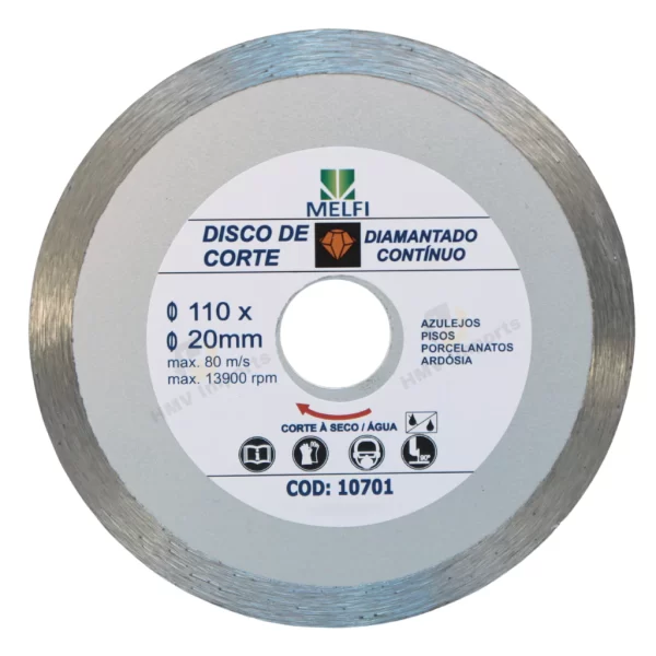 Kit Disco Diamantado e Serra Circular – 4 Peças (110mm x 20mm) | Melfi - Imagem 4