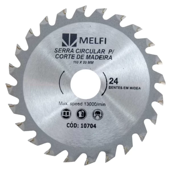 Kit Disco Diamantado e Serra Circular – 4 Peças (110mm x 20mm) | Melfi - Imagem 5