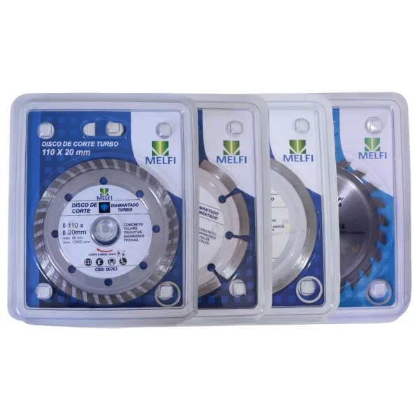 Kit Disco Diamantado e Serra Circular – 4 Peças (110mm x 20mm) | Melfi - Imagem 6