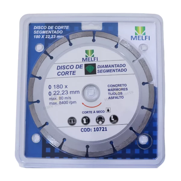 Disco Diamantado Segmentado 180mm x 22,23mm – Alta Performance para Corte Preciso - Imagem 3
