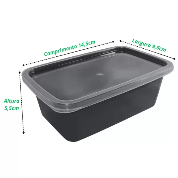 Kit com 10 Potes Retangulares de 500ml – Organização e Praticidade na Sua Cozinha - Image 2